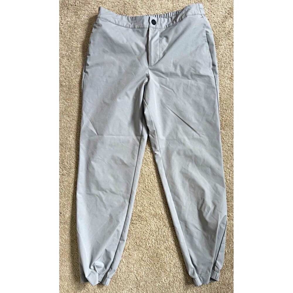 Banana Republic Men’s Gray Jogger Pants Size 32 Elastic Cuff Lightweight